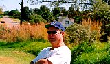 Mervyn Franconi is mainly into flying Flexifoils 
and Bobcats (a smallish powerkite).  He created a quadline out of his bobcat, which is great fun!
